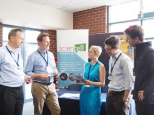 Group of scientists at event