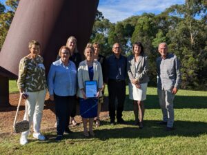 Scholarship winner with CSIRO Alumni members