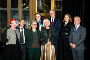 Group of people smartly dressed at event